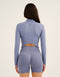 Athlete Crop Jacket - Washed Blue