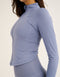 Athlete Crop Jacket - Washed Blue