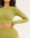 Arise Comfort Cropped Long Sleeve V2 - Olive