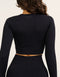 Arise Comfort Cropped Long Sleeve V2 - Stealth Black