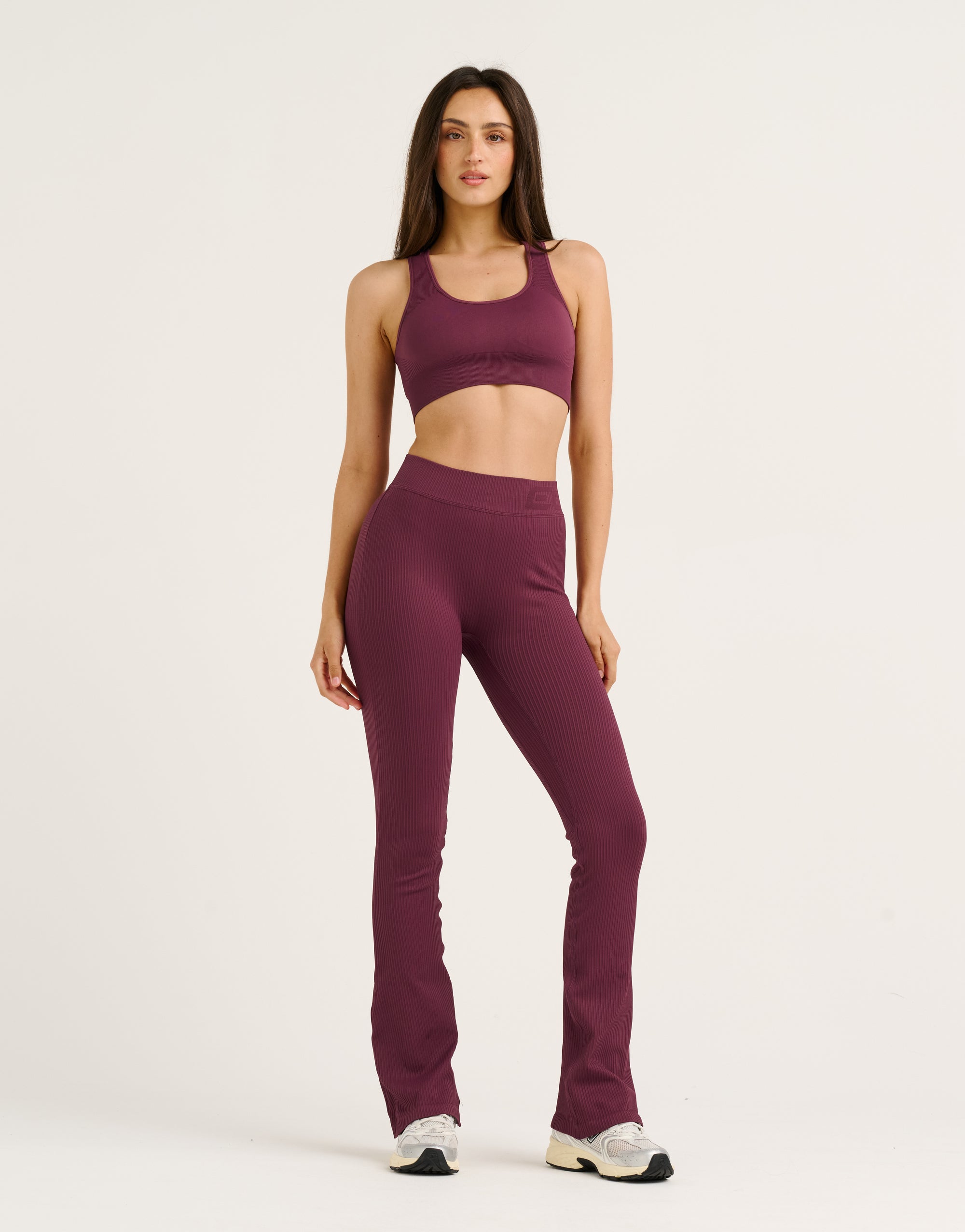 Arise Comfort Mid-Waist Flare Leggings - Blackberry