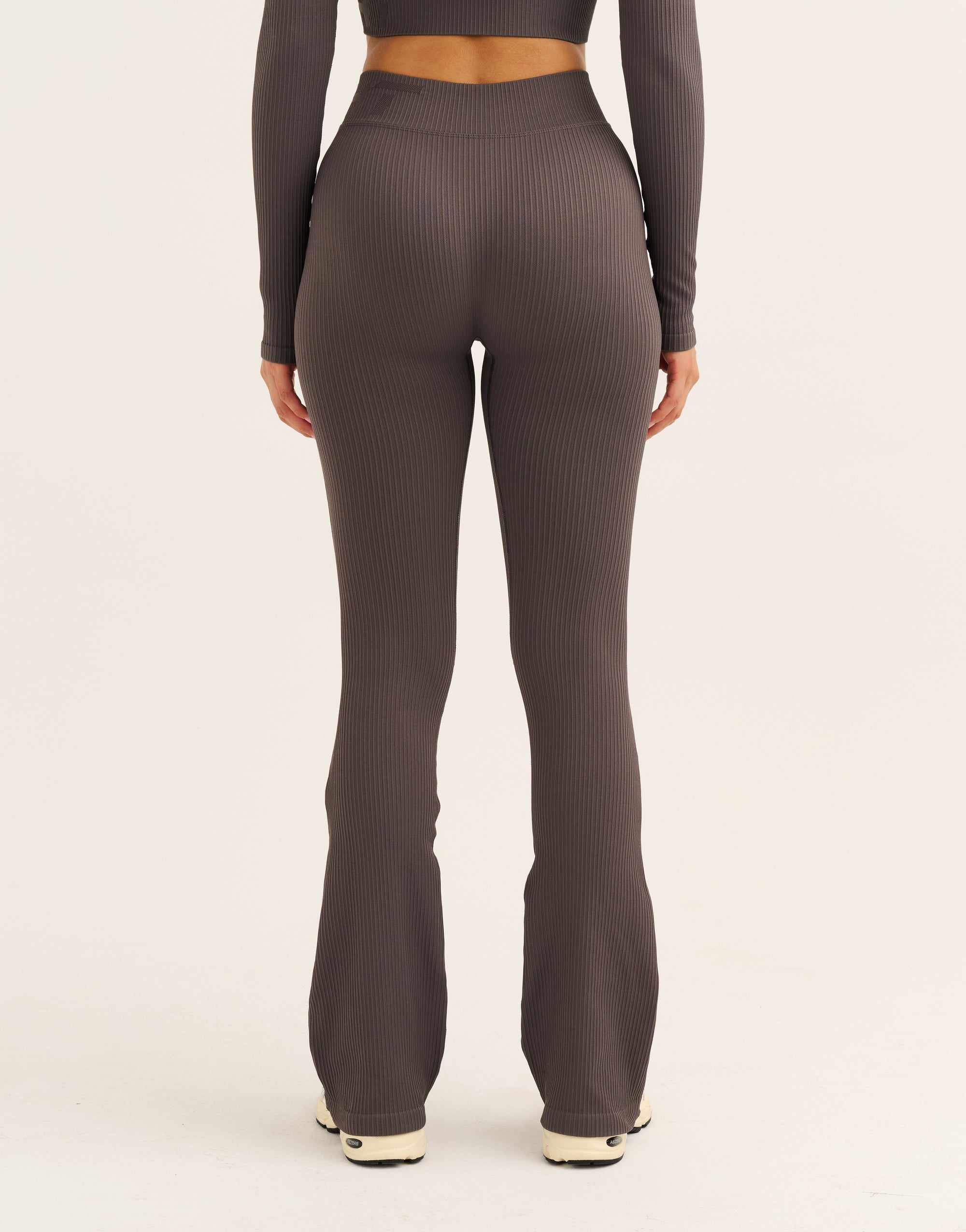 Arise Comfort Mid-Waist Flare Leggings - Slate Grey