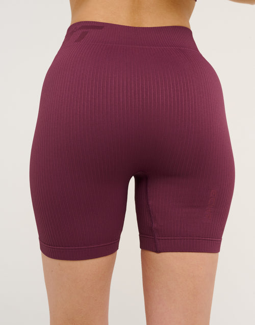Arise Comfort Mid-Waist Shorts - Blackberry