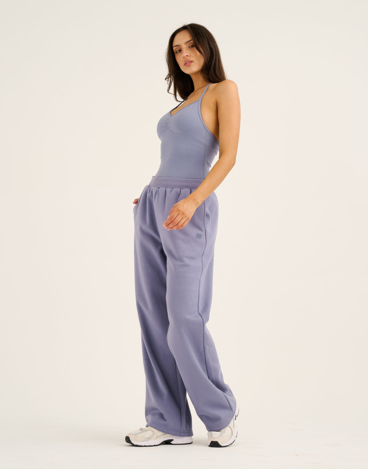Elemental Wide Leg Sweatpants - Washed Blue