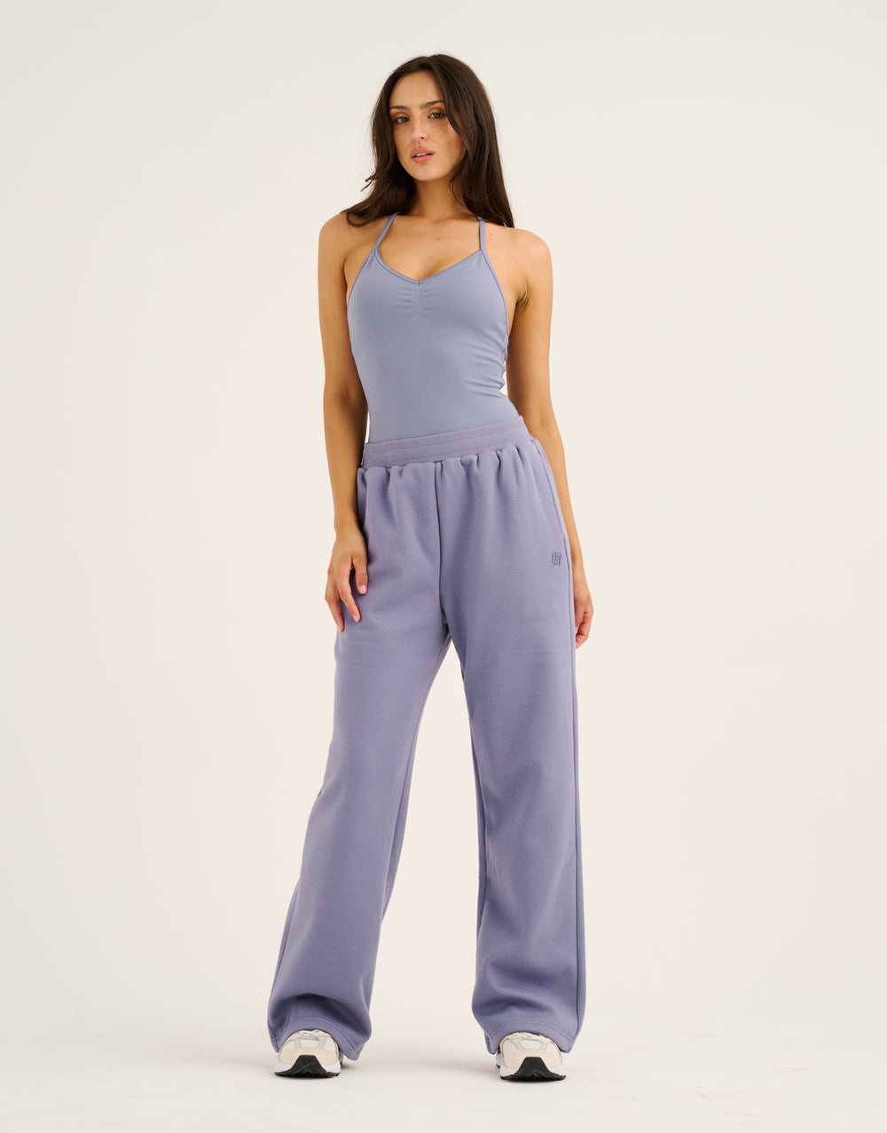 Elemental Wide Leg Sweatpants - Washed Blue