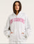 College Combed Fleece Zip-Up Hoodie - Grey Marle