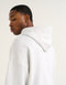 College Combed Fleece Zip-Up Hoodie - Grey Marle