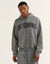 College Combed Fleece Zip-Up Hoodie - Storm Grey