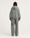 College Combed Fleece Zip-Up Hoodie - Storm Grey