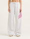 College Combed Fleece Wide Leg Sweatpant - Grey Marle