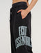 College Combed Fleece Wide Leg Sweatpant - Phantom Black