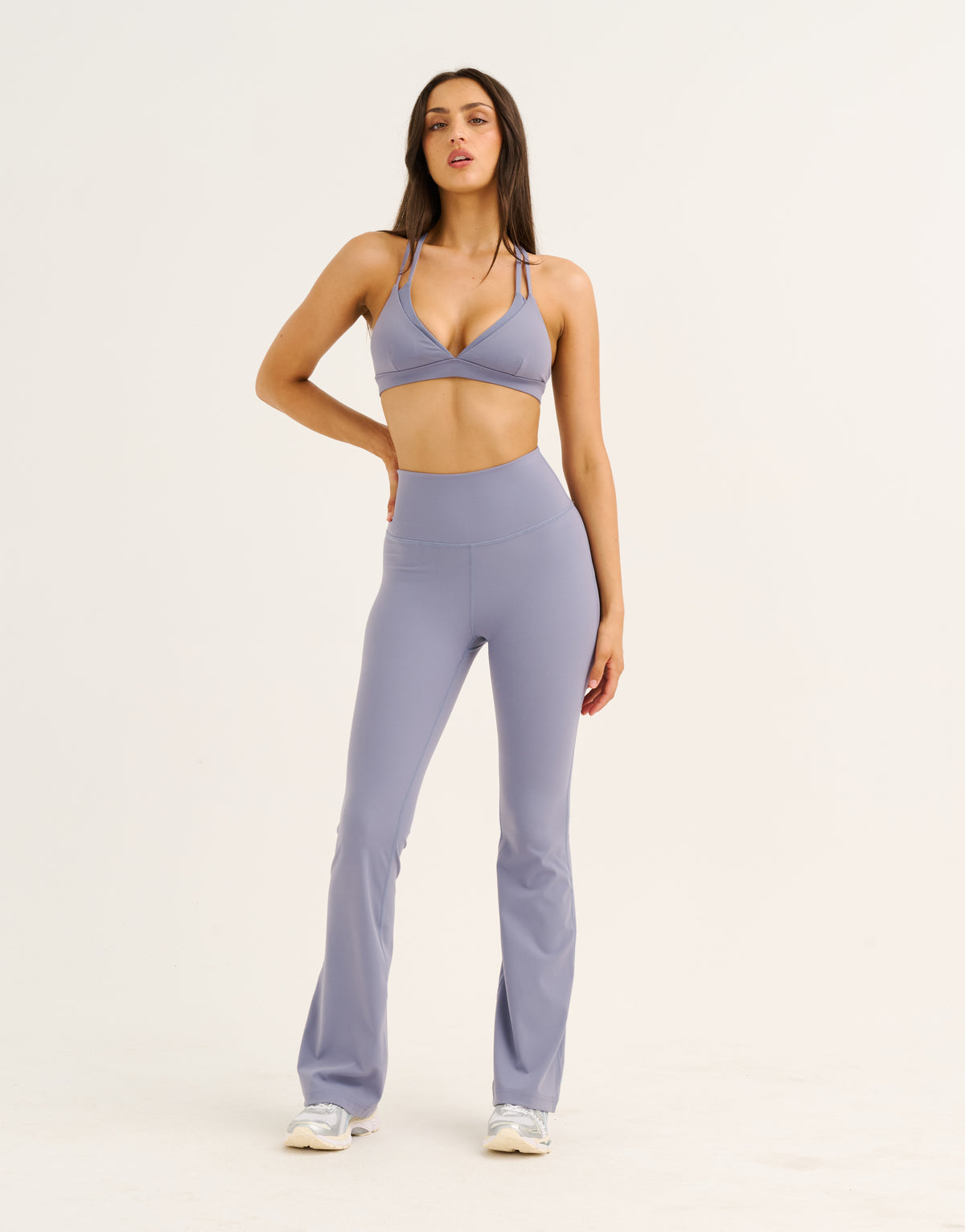 Flare Leggings - Washed Blue