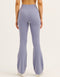 Flare Lycra Pocket Leggings - Washed Blue