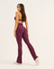 Flare Ribbed Leggings V2 - Blackberry