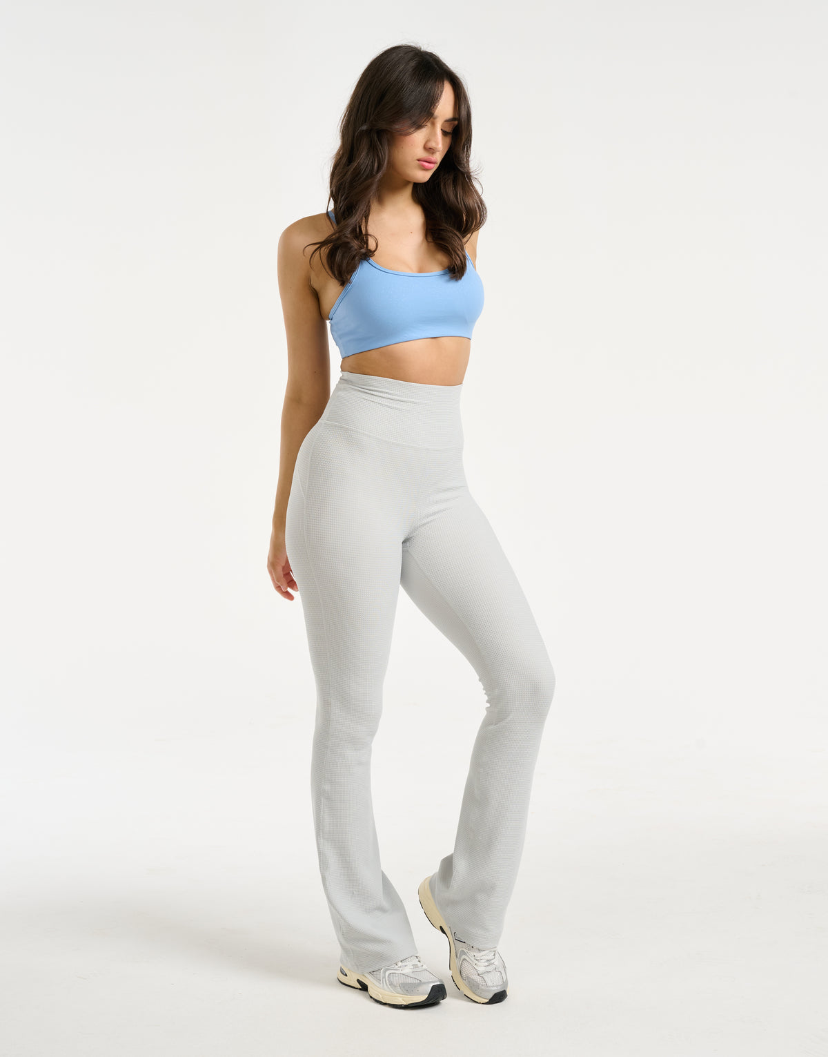 Flare Lounge Leggings - Micro Grey