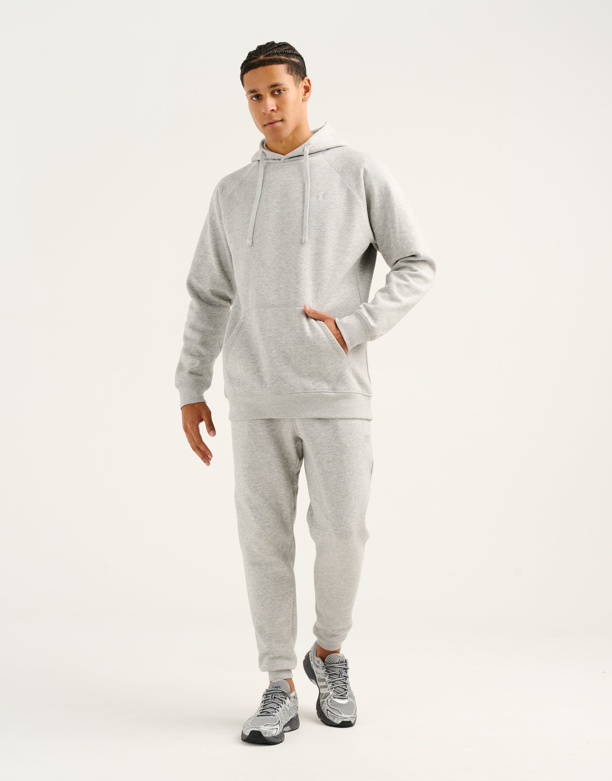 Recover Fleece Hoodie - Grey Marle