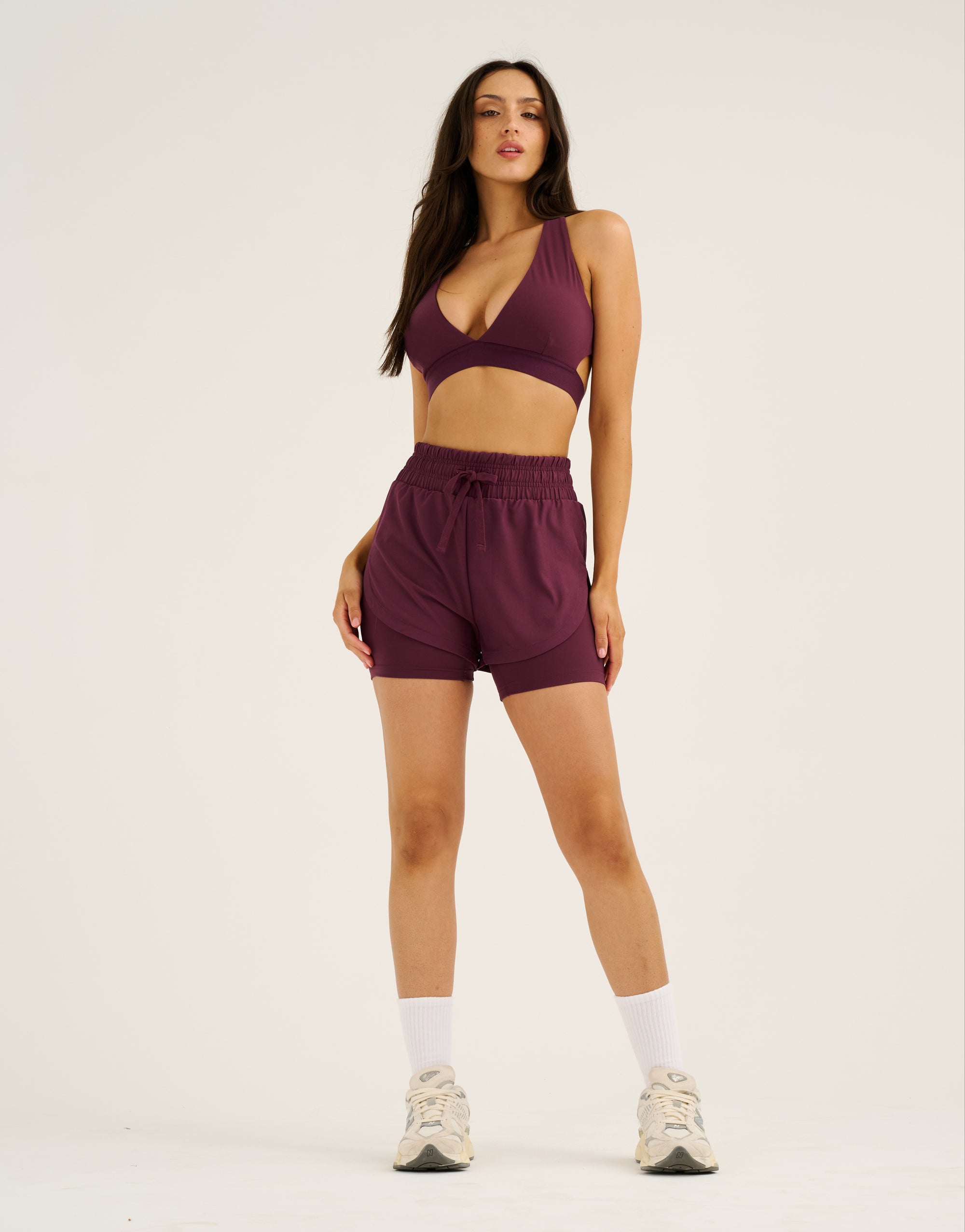 Freedom Running Shorts - Blackberry