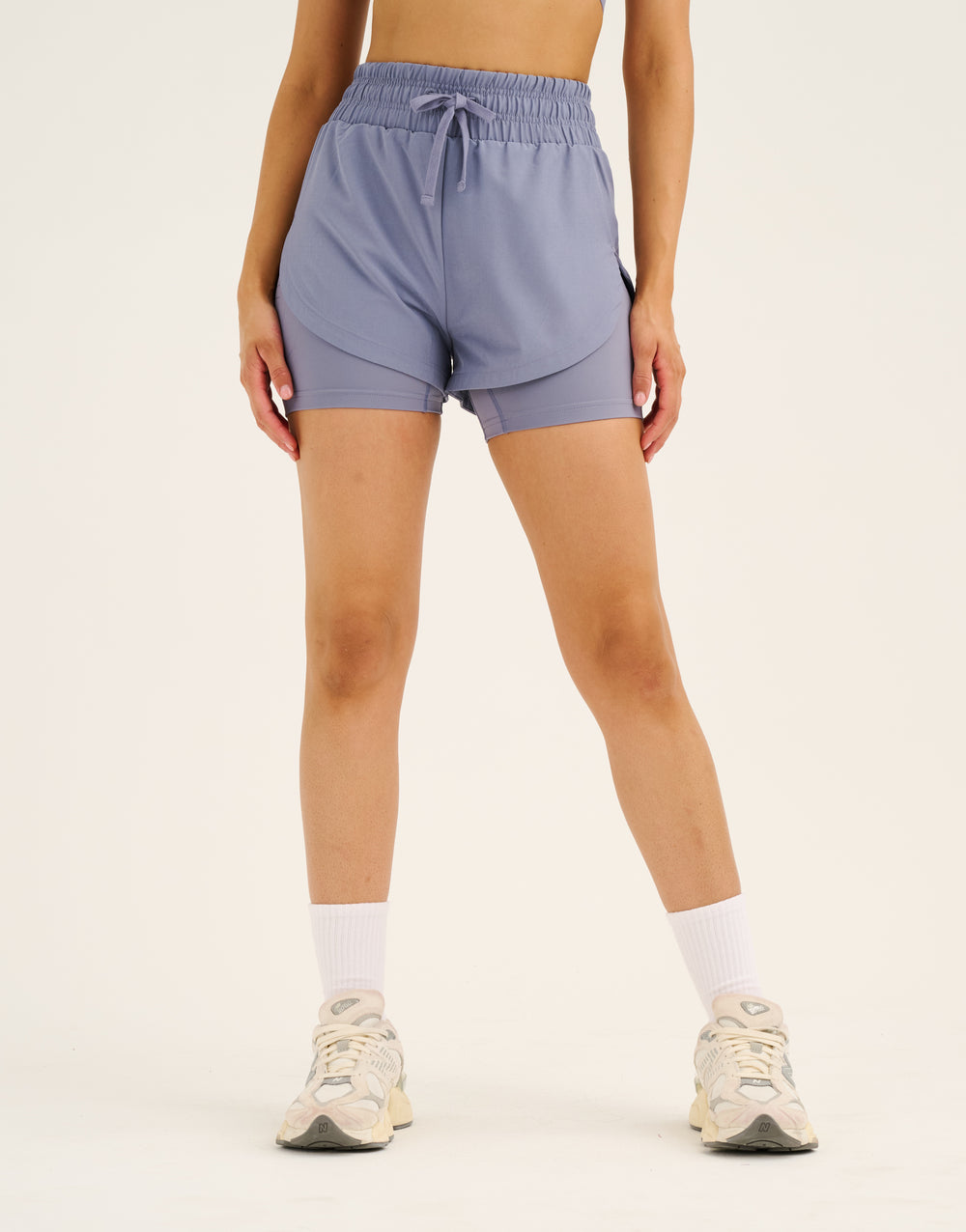 Freedom Running Shorts - Washed Blue