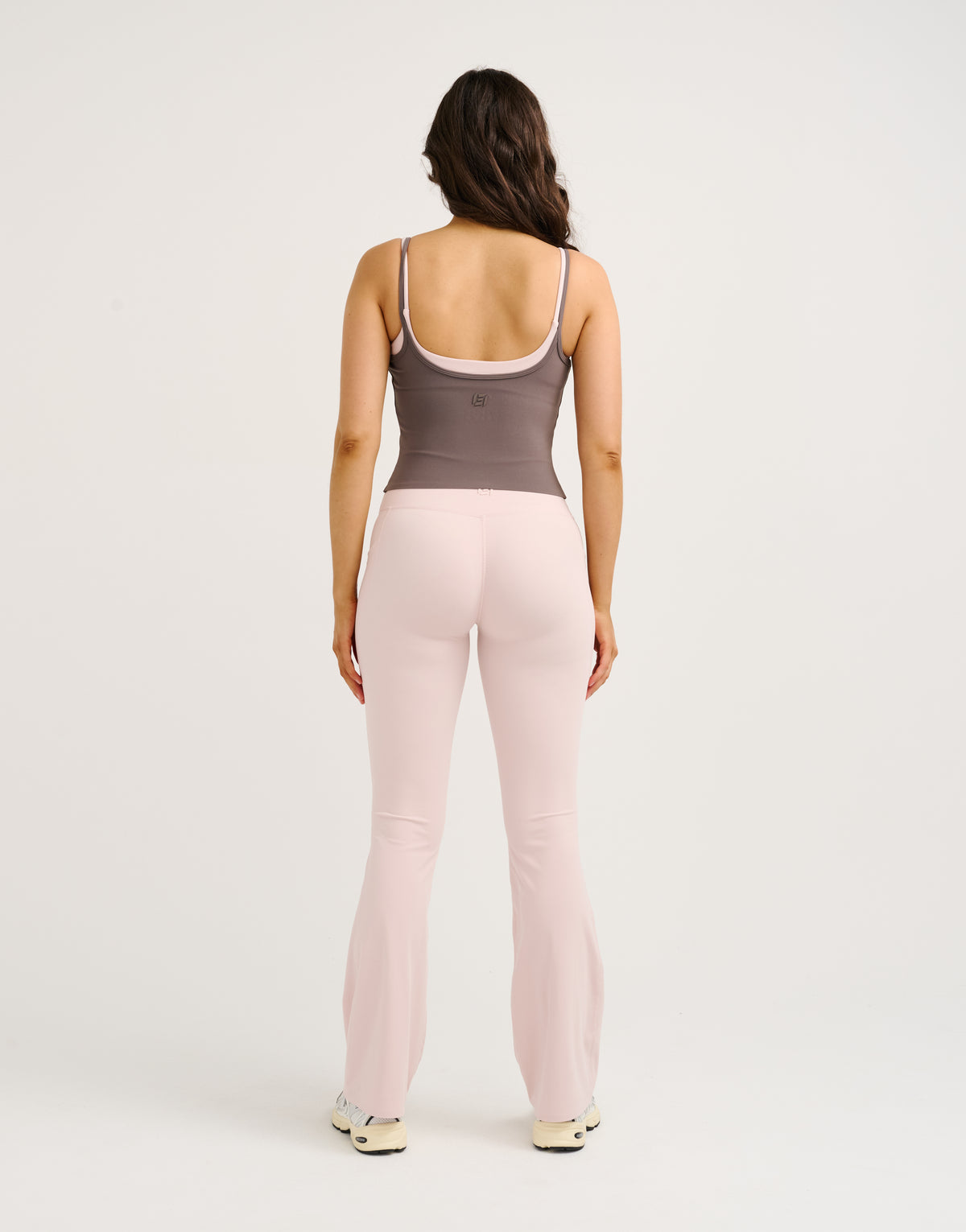 Lycra® Invisible Scrunch Pocket Flare Leggings - Mauve