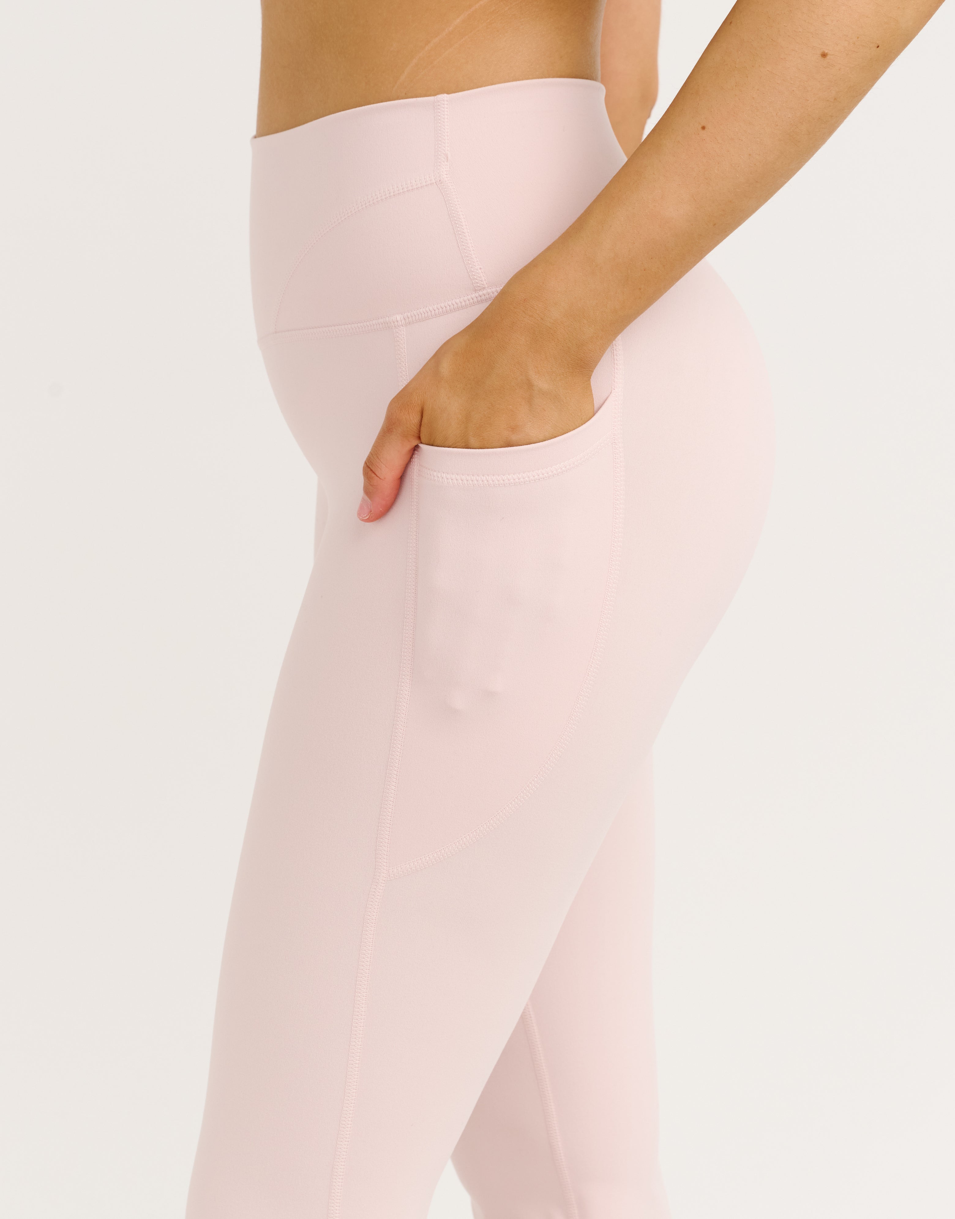 Lycra Invisible Scrunch Pocket Flare Leggings - Mauve