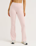 Lycra® Invisible Scrunch Pocket Flare Leggings - Mauve