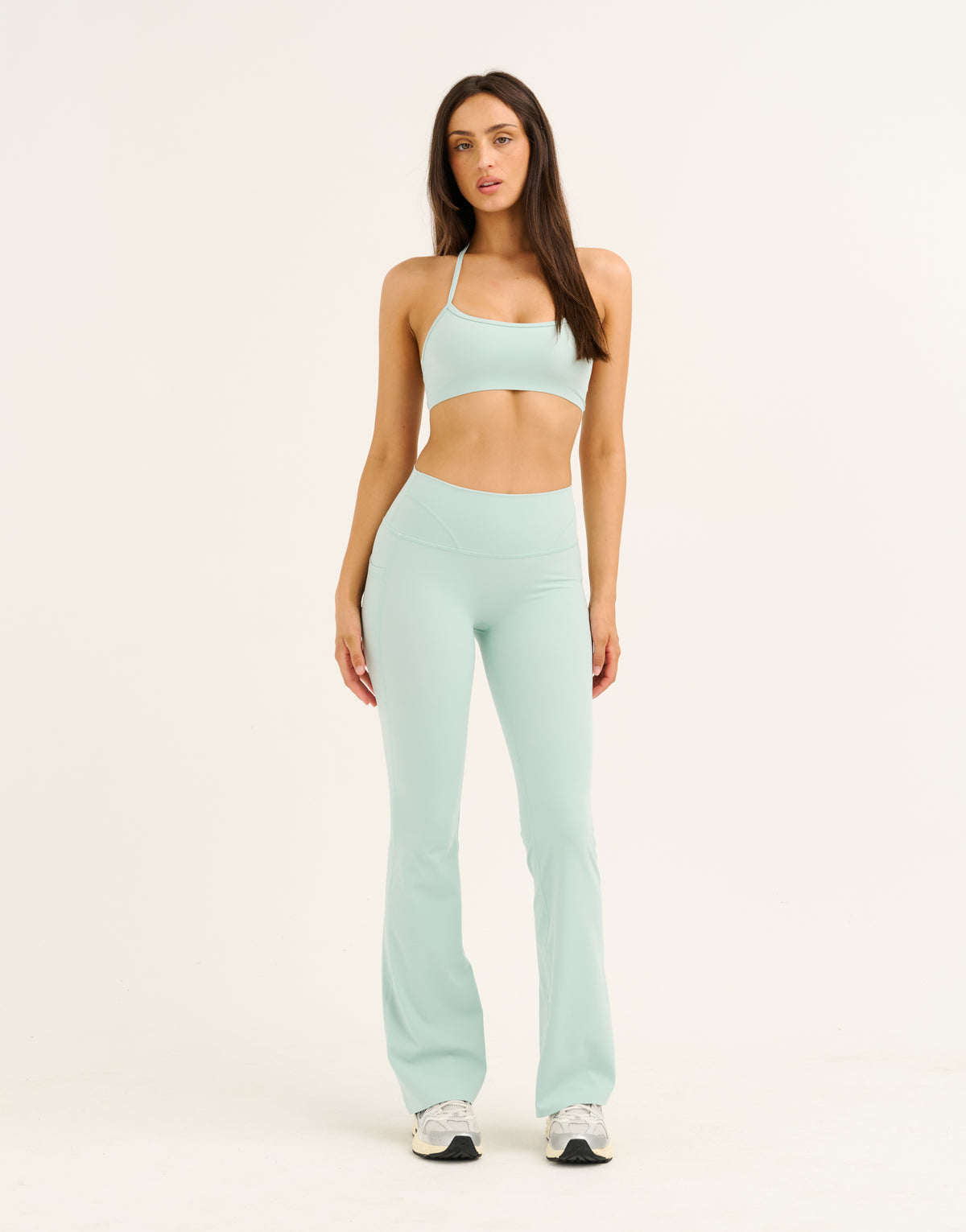 Lycra® Invisible Scrunch Pocket Flare Leggings - Mint