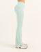 Lycra Invisible Scrunch Pocket Flare Leggings - Mint