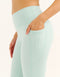 Lycra Invisible Scrunch Pocket Flare Leggings - Mint