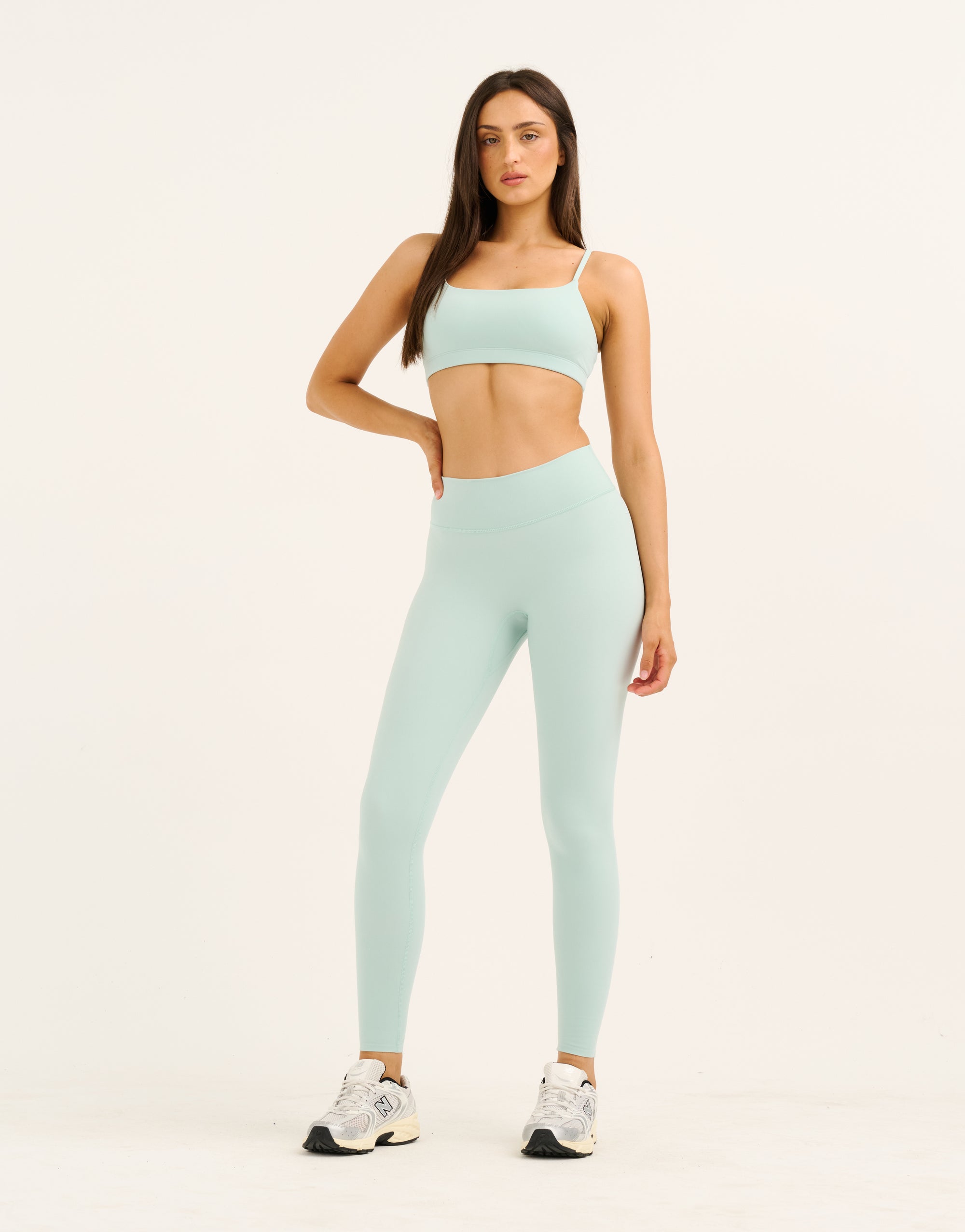 Lycra Invisible Scrunch Leggings - Mint