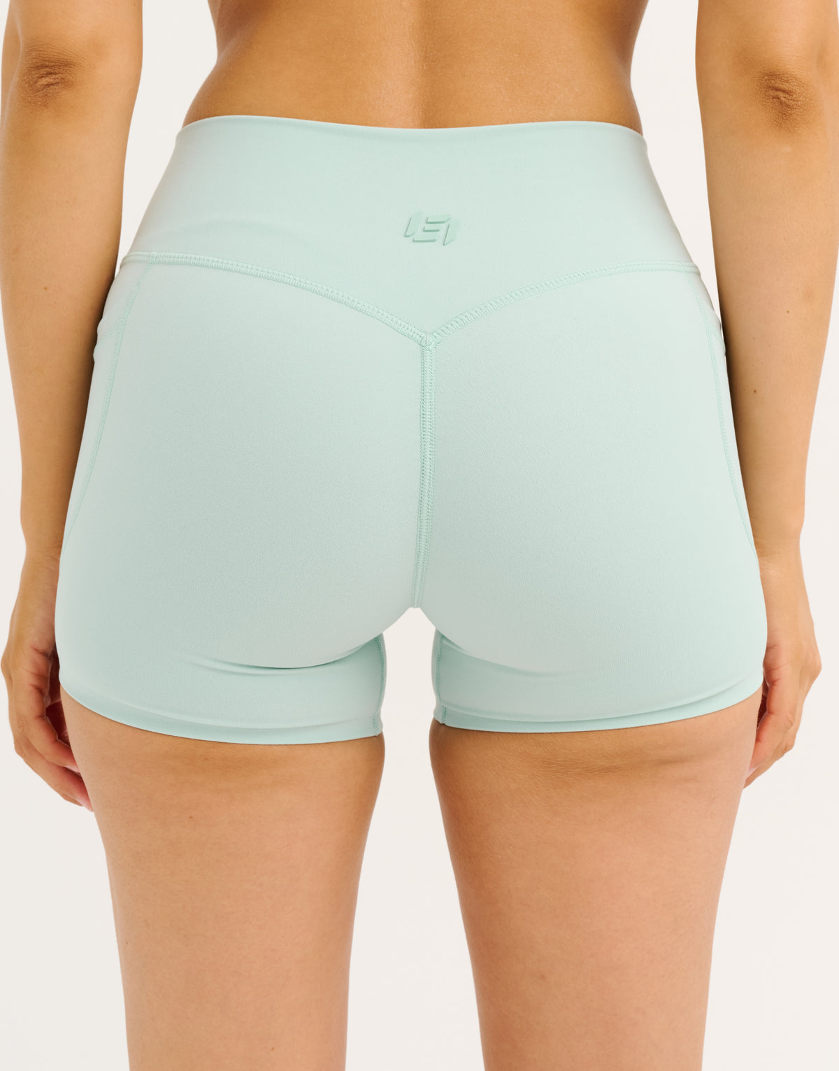 Lycra Invisible Scrunch Pocket Shorts - Mint