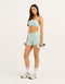 Lycra Invisible Scrunch Pocket Shorts - Mint