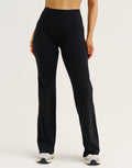 Lycra® Invisible Scrunch Straight Leg Pant - Black