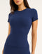 Lycra Seamless Tee - Navy