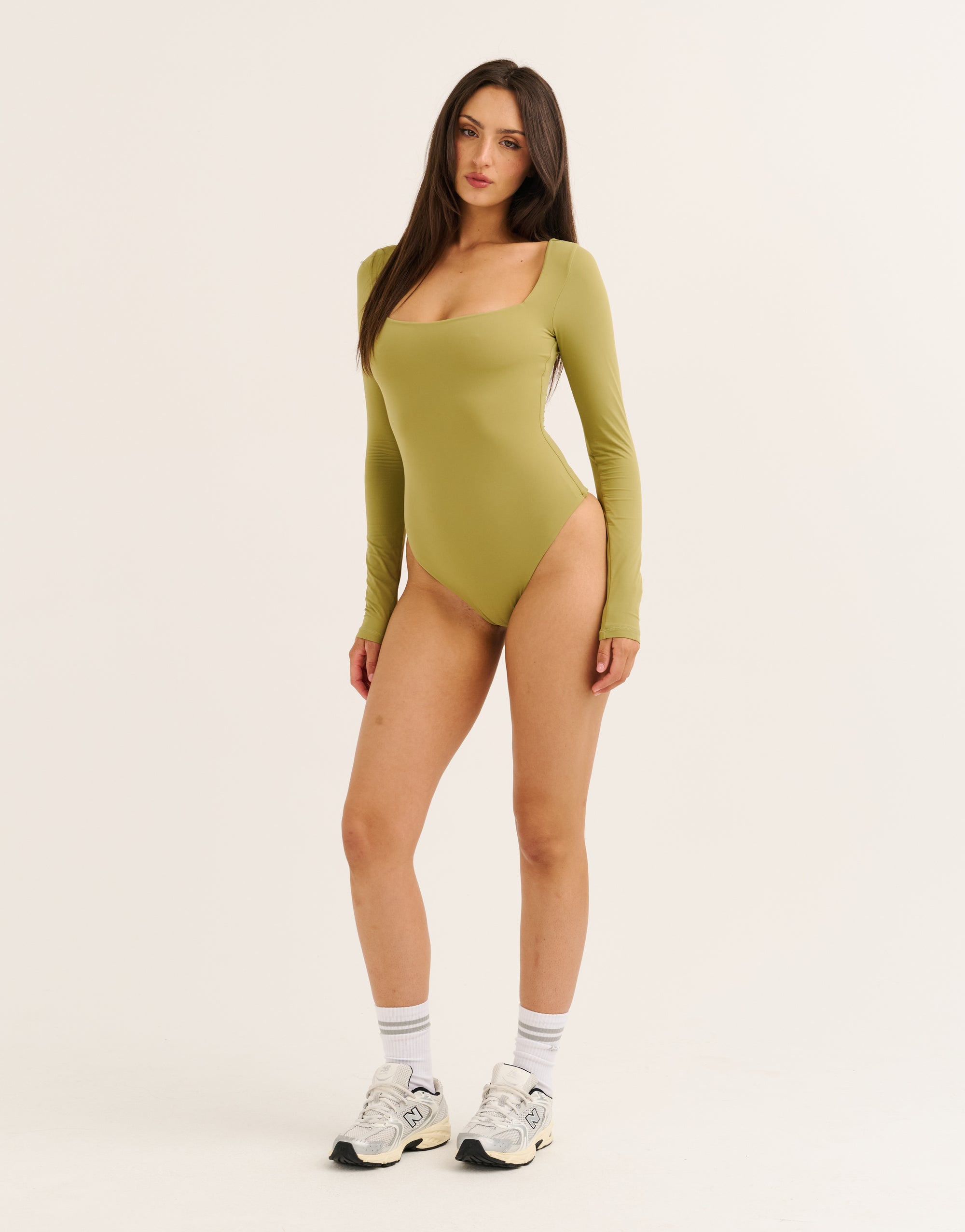 Elemental L Square Bodysuit - Olive