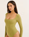 Elemental L Square Bodysuit - Olive