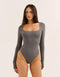 Elemental L Square Bodysuit - Slate