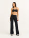 Lycra Seamless Halter Bra - Black