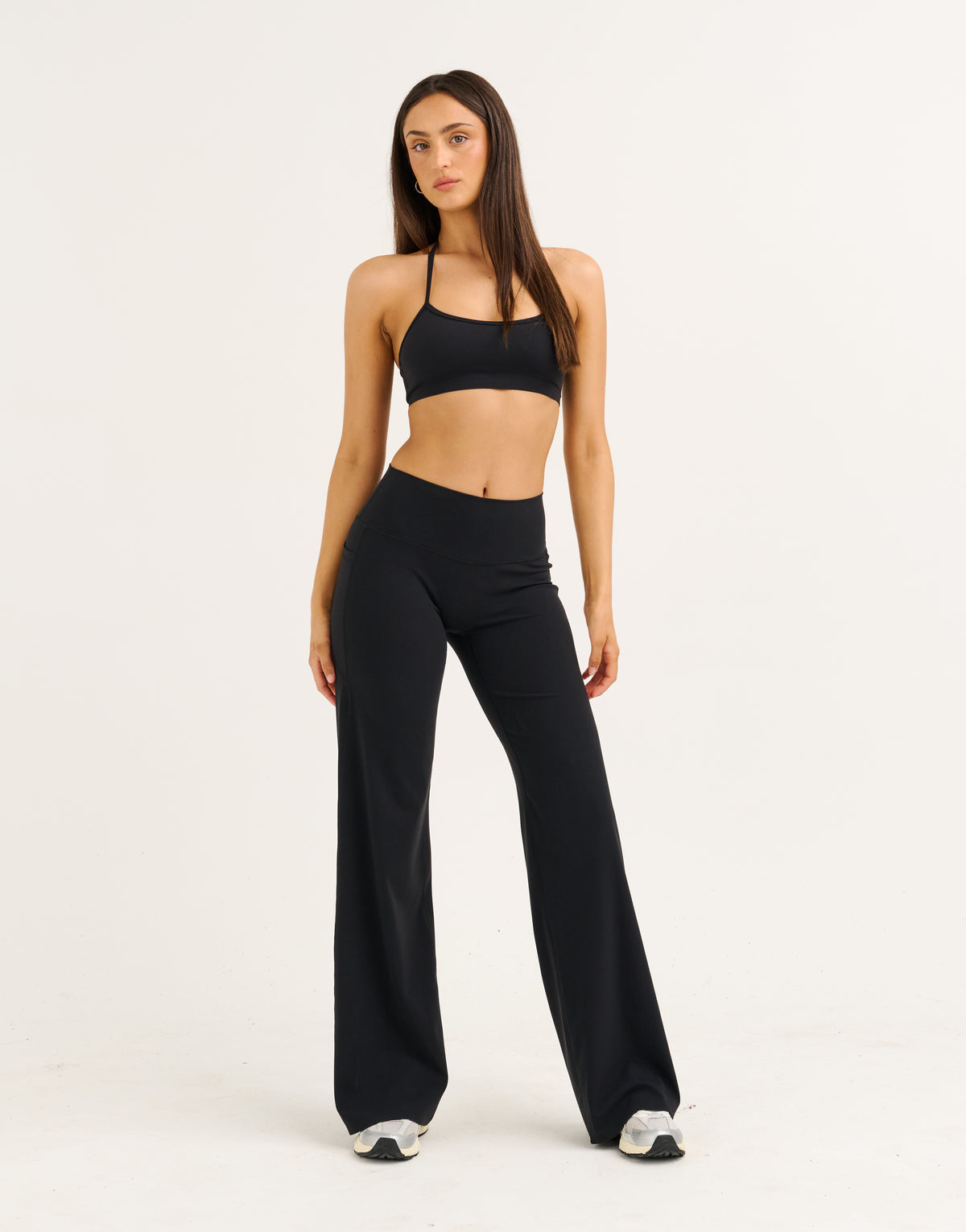 Lycra® Wide Leg Pant - Black