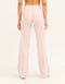 Lycra Wide Leg Pant - Mauve