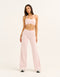 Lycra Wide Leg Pant - Mauve