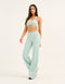 Lycra Wide Leg Pant - Mint