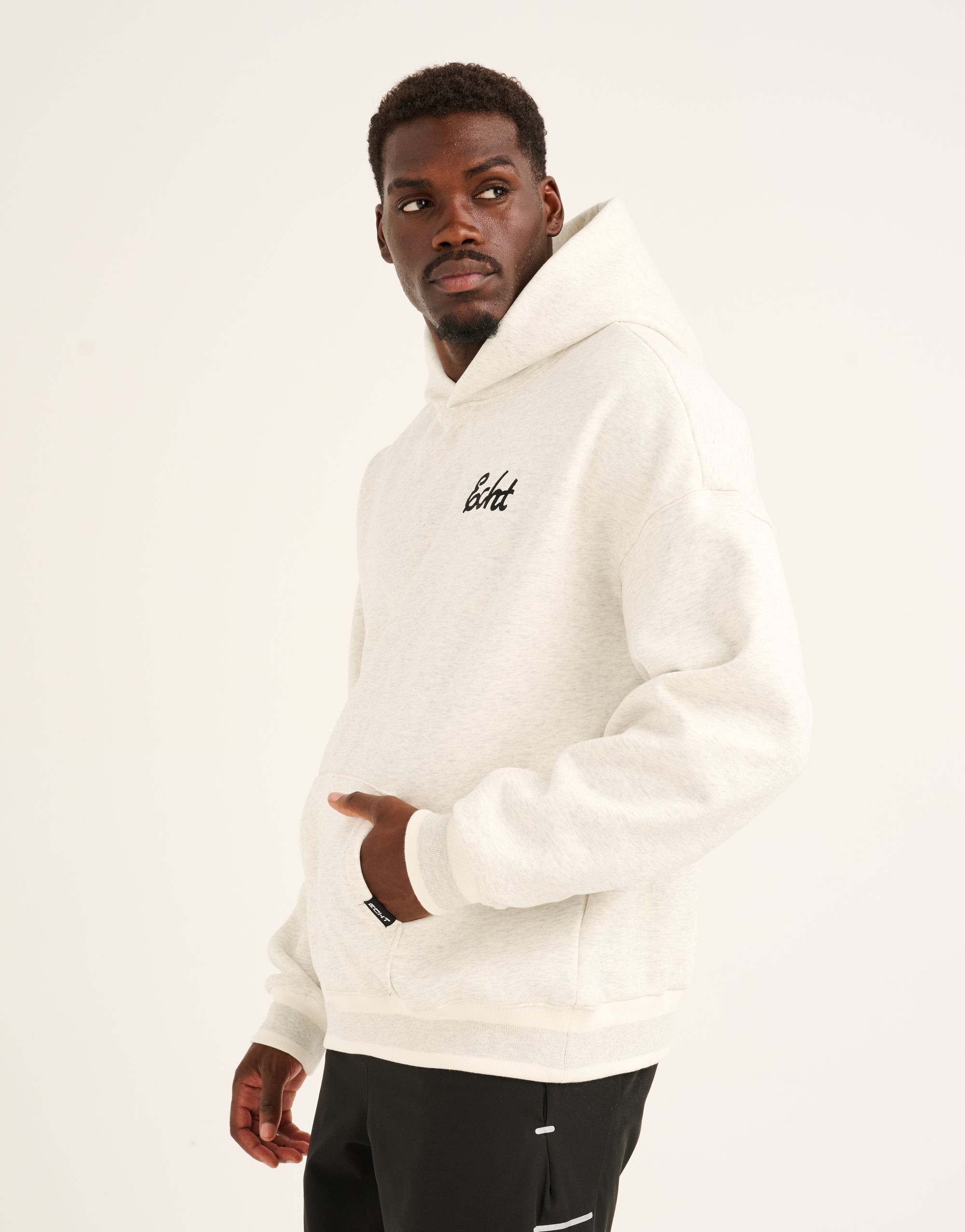 Script Hoodie - Heather Grey