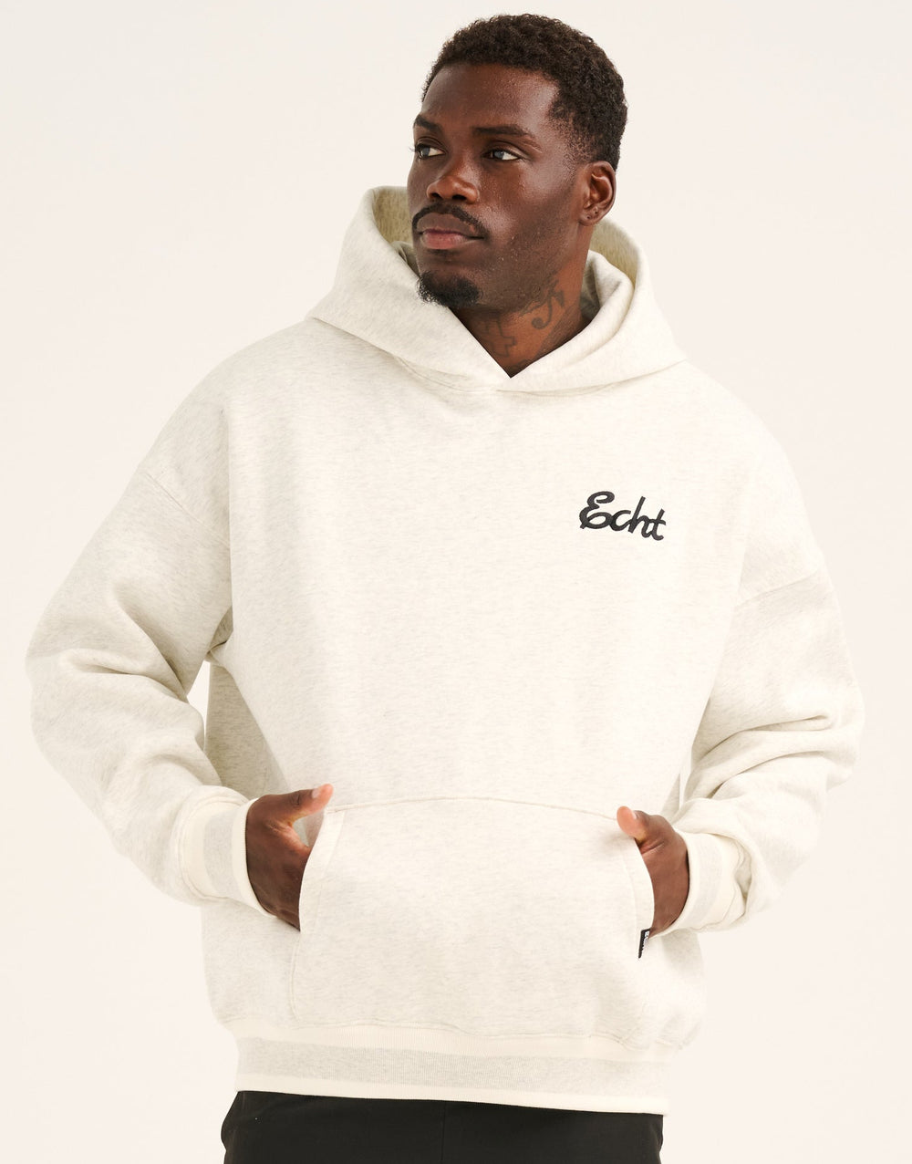 Script Hoodie - Heather Grey