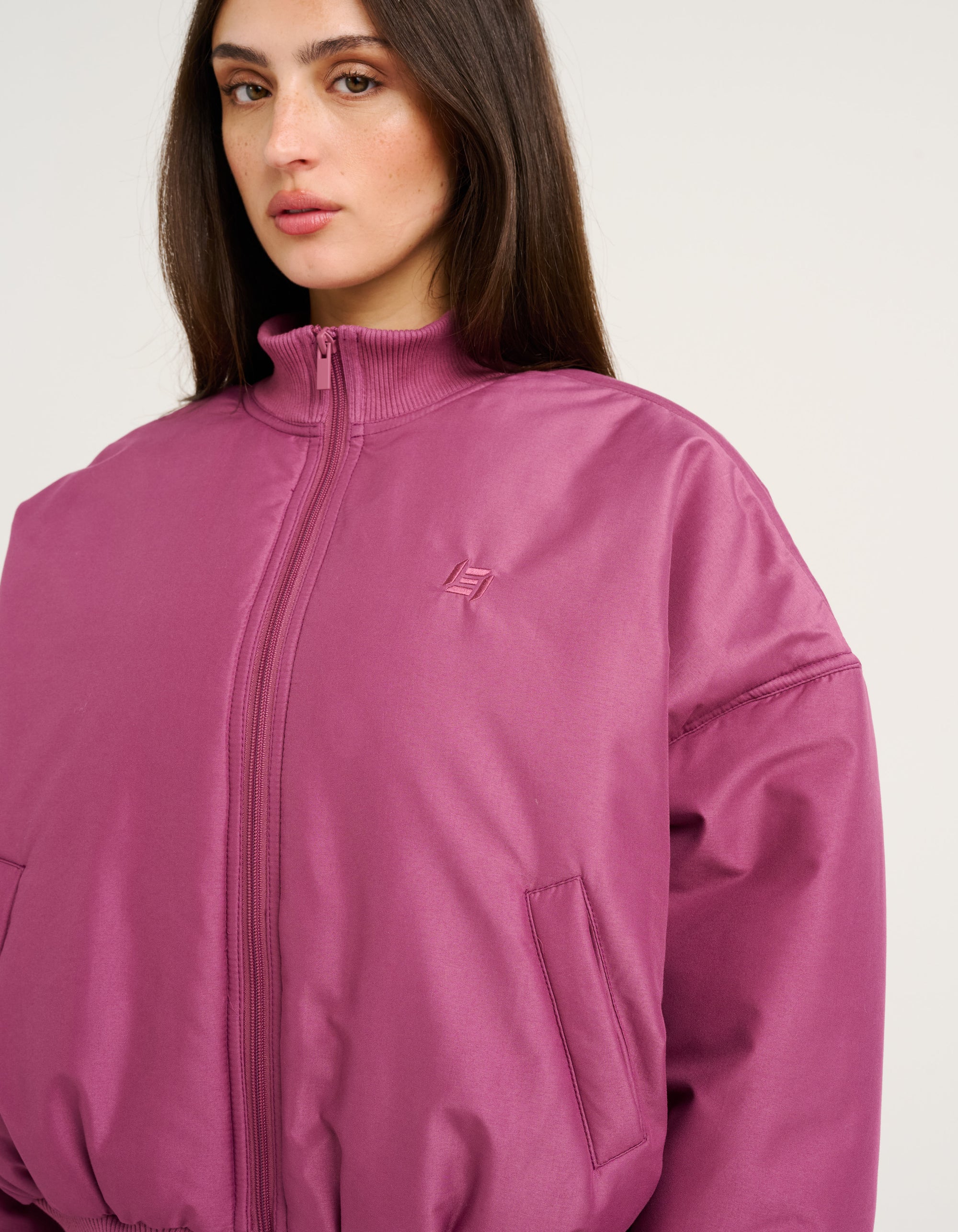 Tempo Pulse Bomber Jacket - Plum