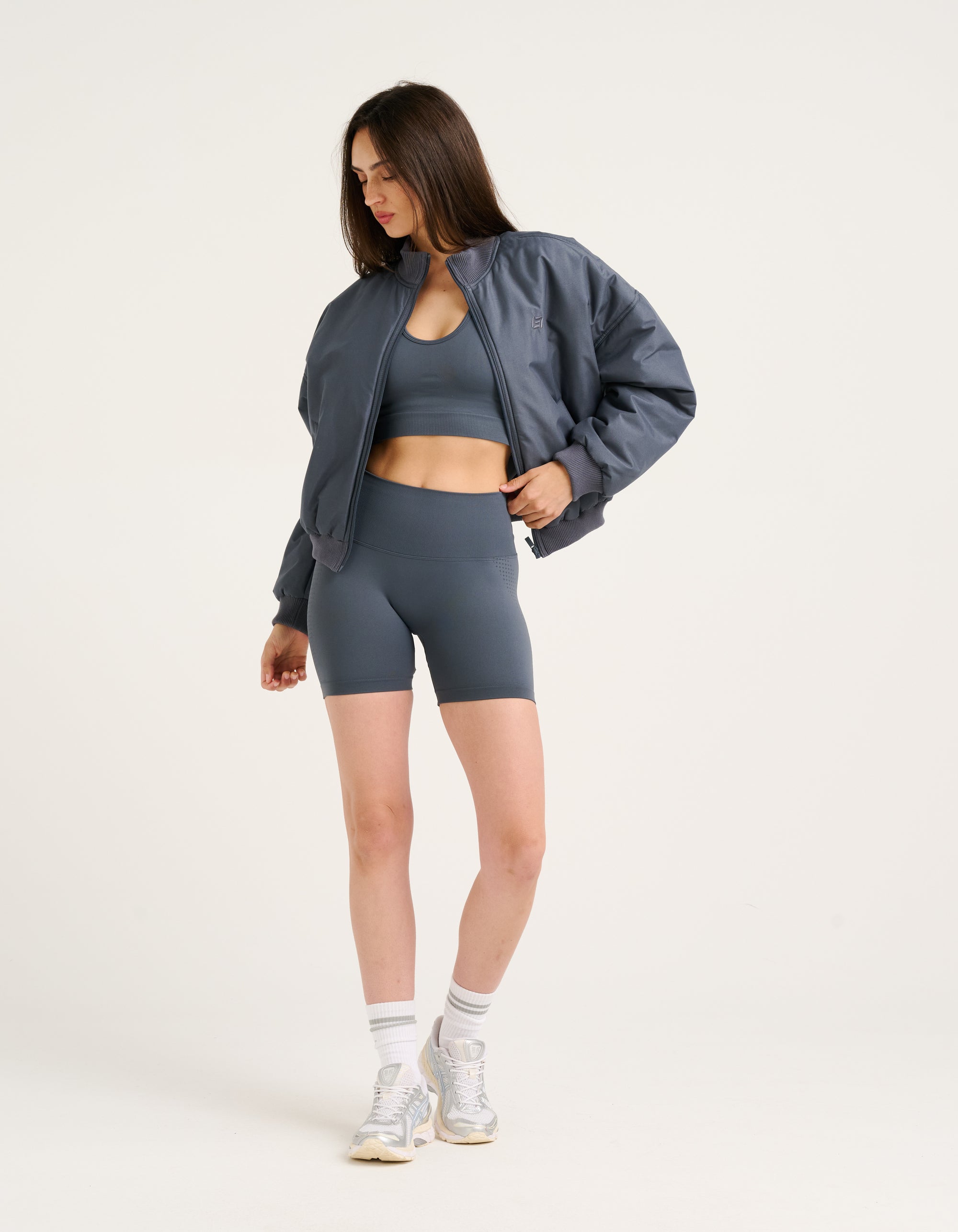 Tempo Pulse Bomber Jacket - Storm Grey
