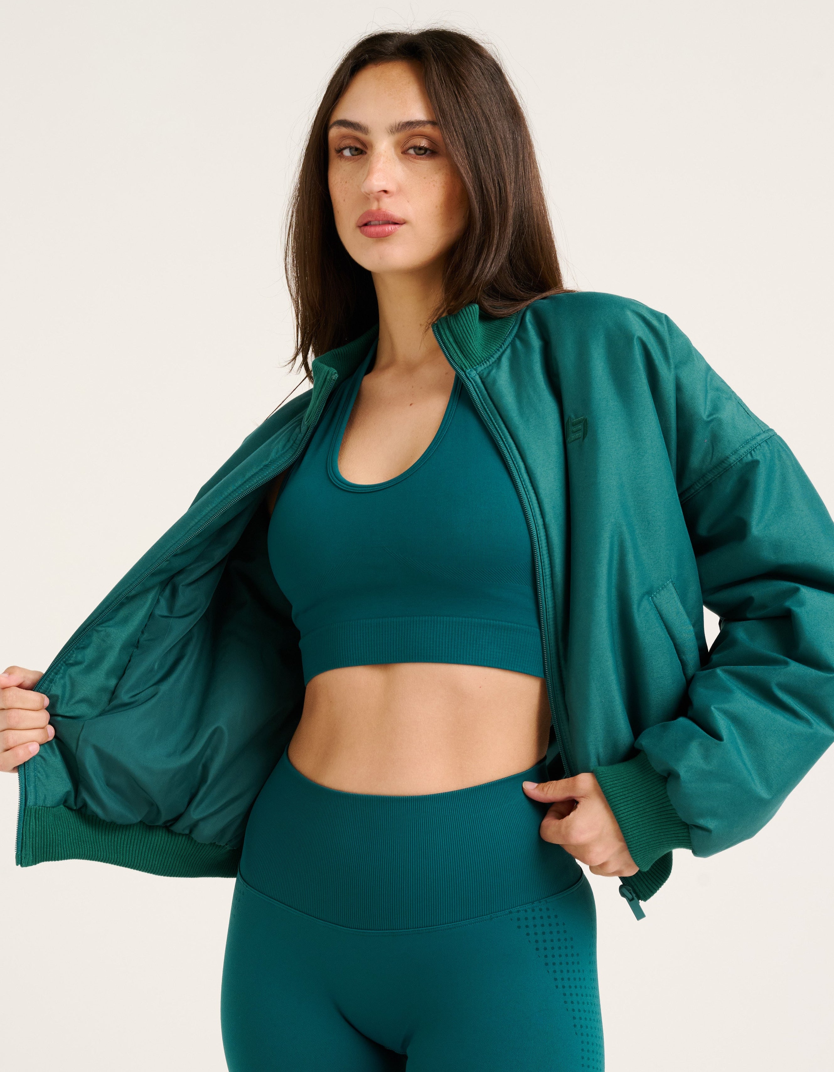Tempo Pulse Bomber Jacket - Teal