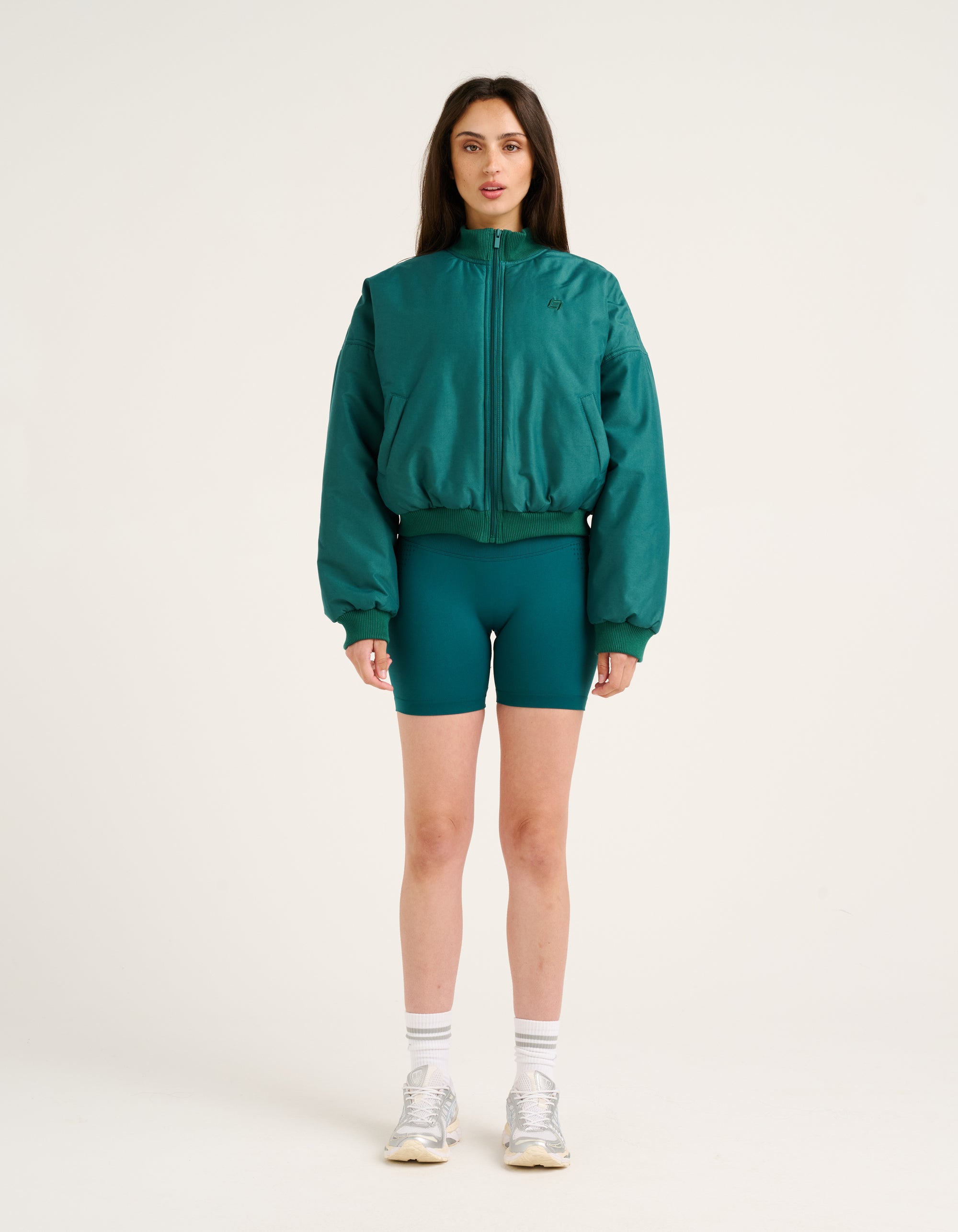 Tempo Pulse Bomber Jacket - Teal