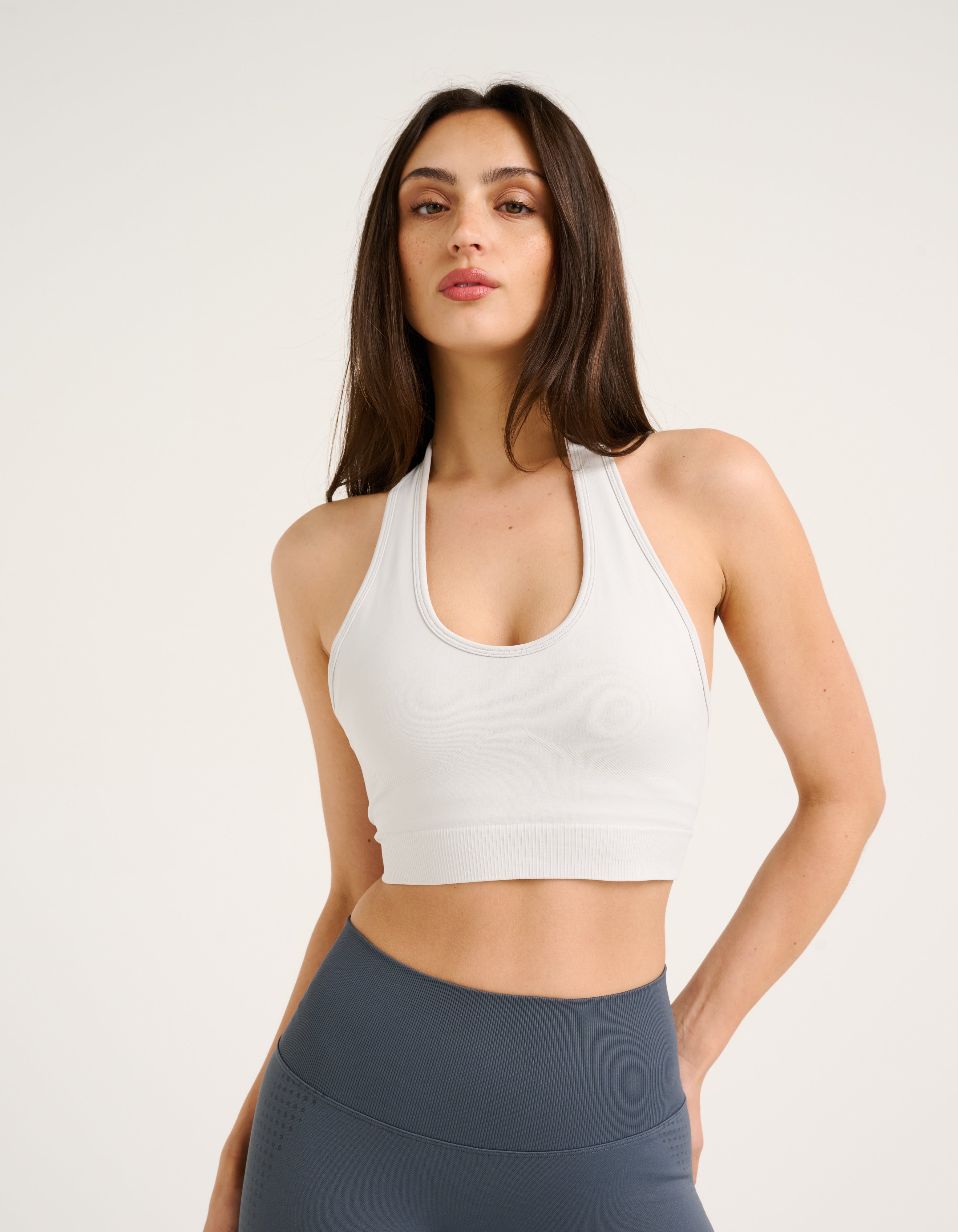 Tempo Pulse Halter Bra - Glacier