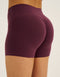 Echt Force Scrunch Mid-Waist Shorts - Blackberry