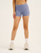 Echt Force Scrunch Mid-Waist Shorts - Washed Blue